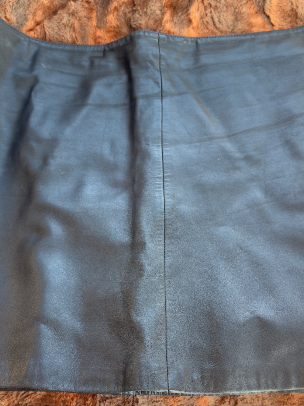 Old Navy Black Leather Skirt